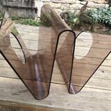 Vinyl doors/ magazines plexiglass form W