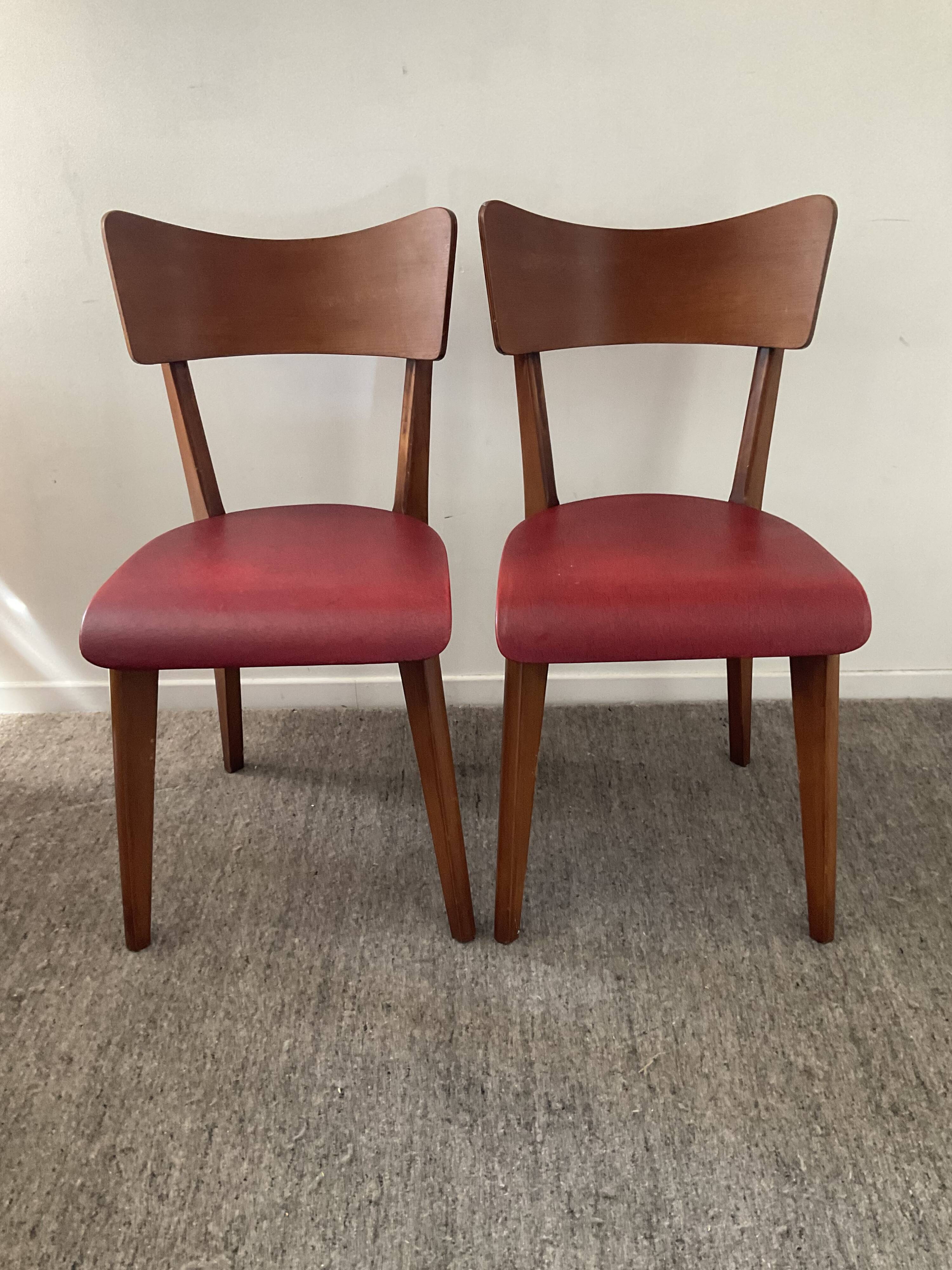 Pair of Scandinavian chairs from the 50s and 60s