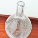 Large ribbed blown glass bottle vase - 1970s