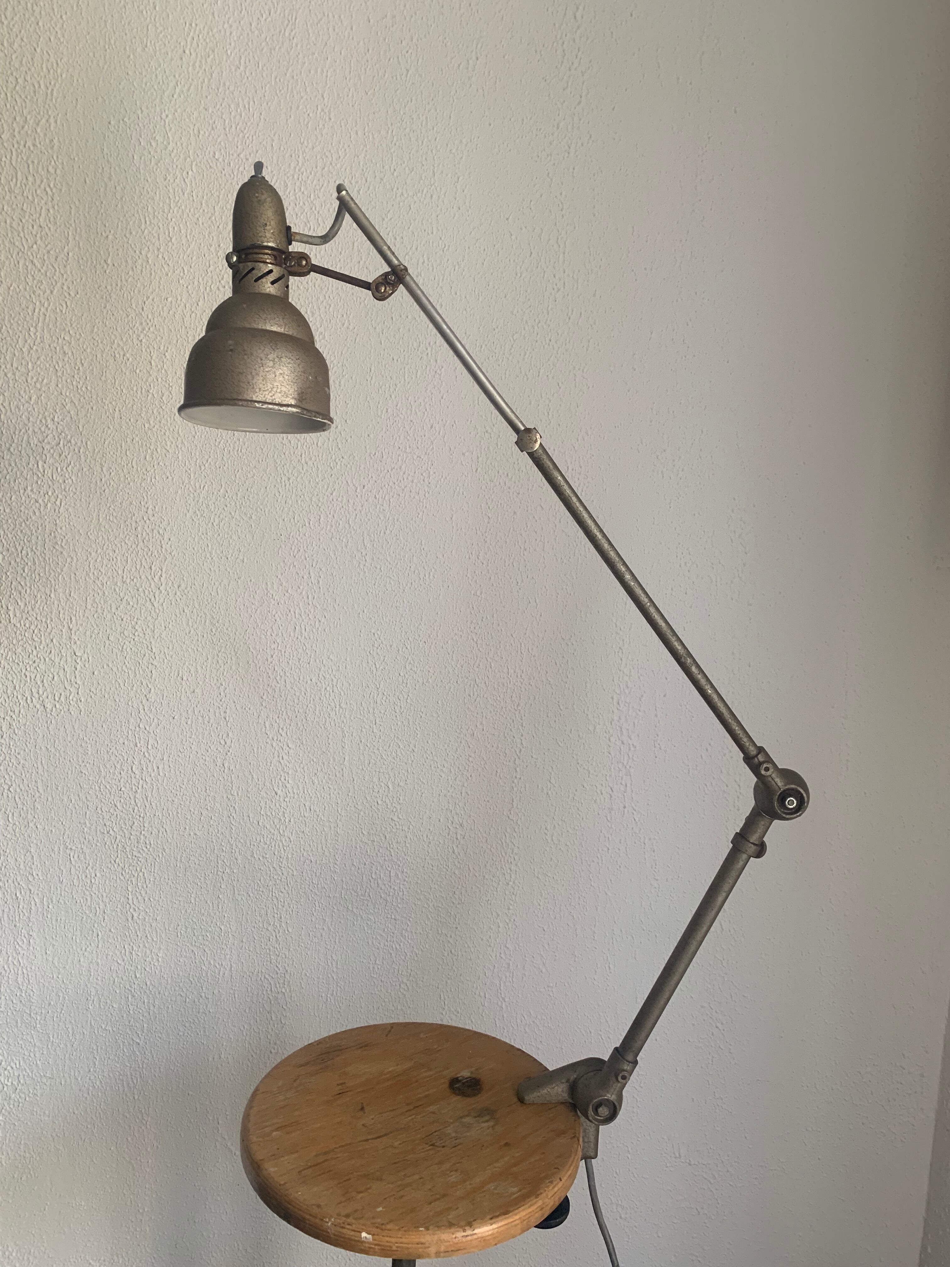 Vintage lamp 1950 Lumina industrial factory workshop - 80 cm