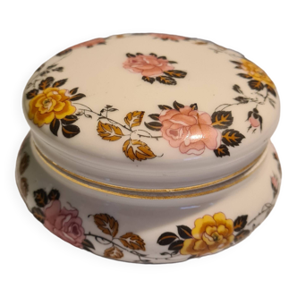 Bonbonnière Porcelaine de Limoges CID décor floral