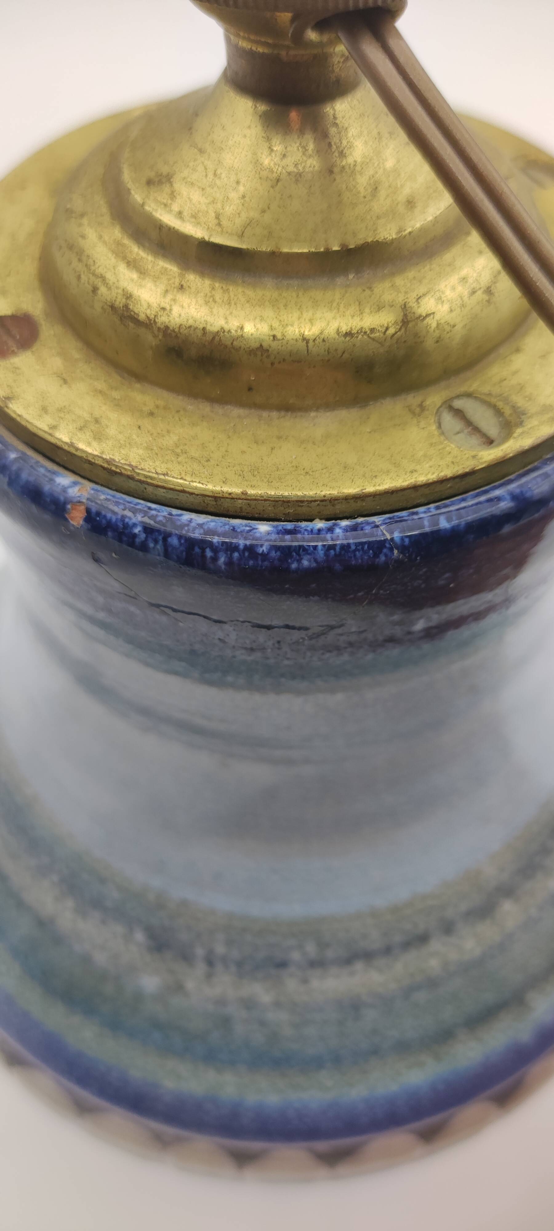 Lampe céramique signé Roland Moreau