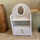 Vintage wicker shelf