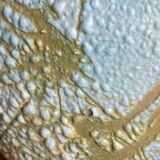 Spherical ceramic lamp with bark texture