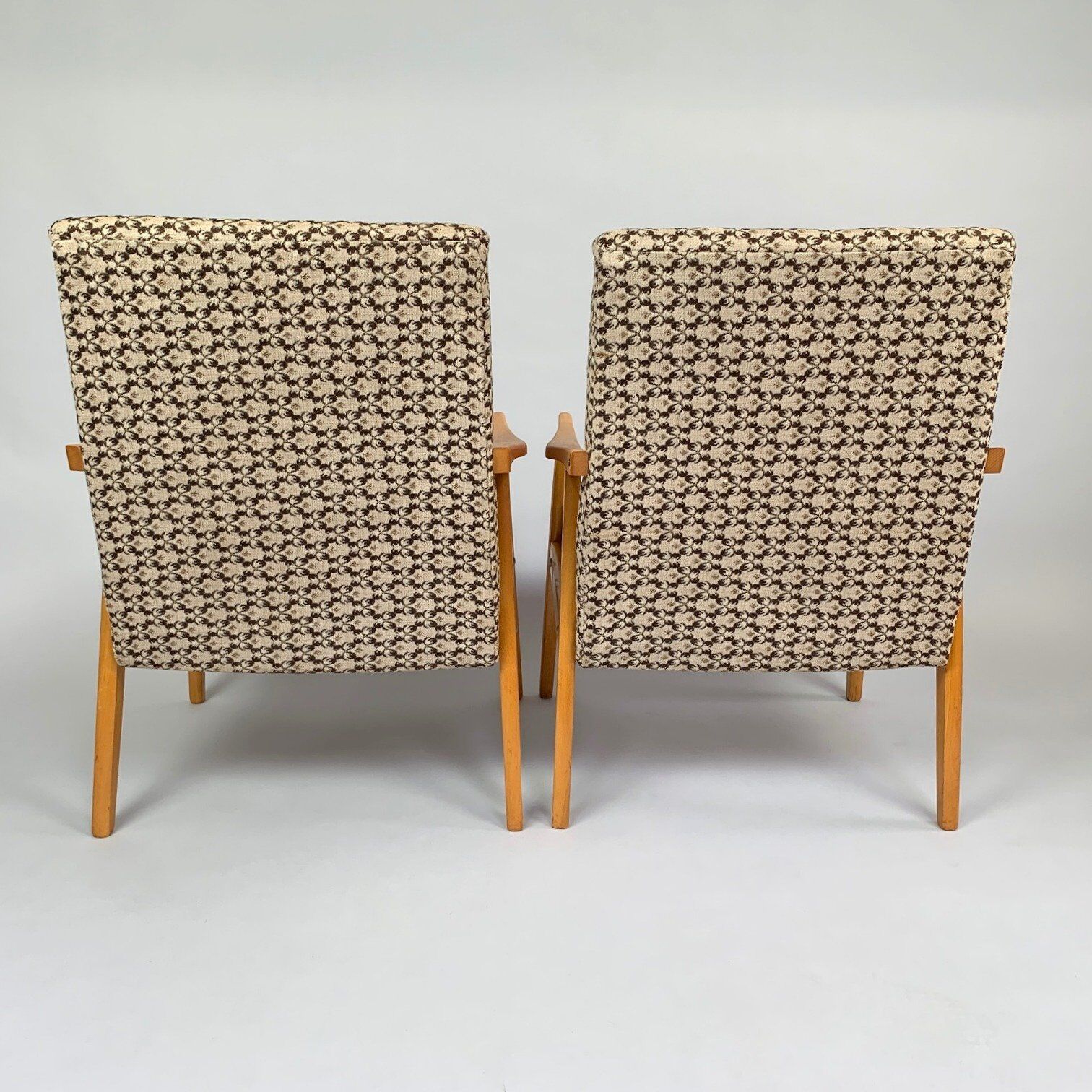 Pair of Mid Century Armchairs, Czechoslovakia 1970's