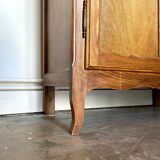 Cupboard, showcase 2 doors in dark wood