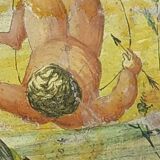 Assiette antique peinte à froid Cupino fin 19e siècle Italie majolique