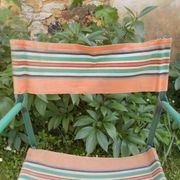 Ancien fauteuil camping vintage