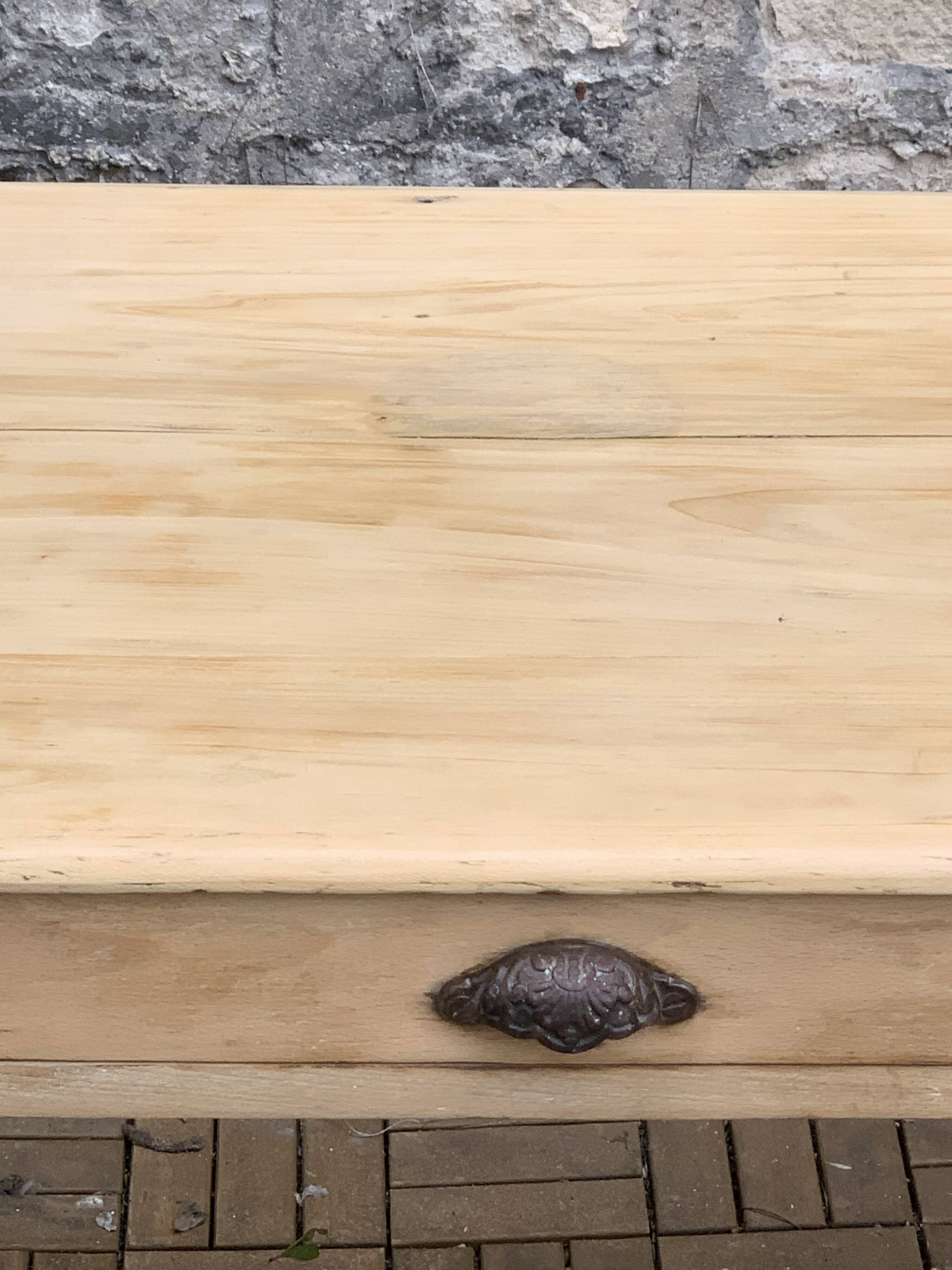 Raw wood farm table 1920