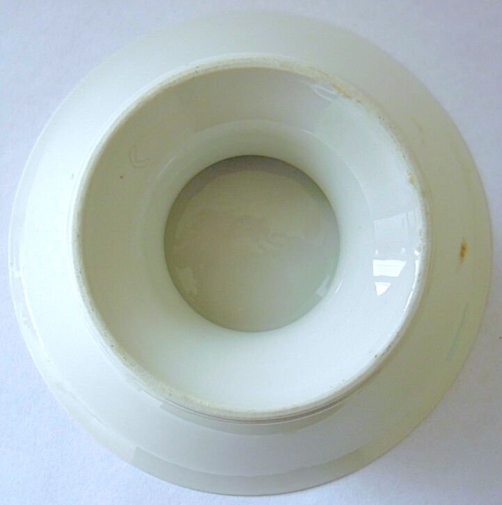 Gold-leated white Paris porcelain plate