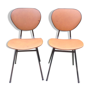 chaises vintage en Skaï