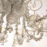 Tall Classical Murano Glass Chandelier -