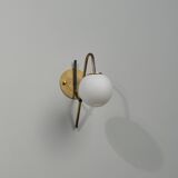 Applique murale sophistiquée italienne du milieu du siècle, années 1950