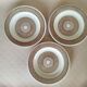 3 vintage flat plates Boch La Louvière