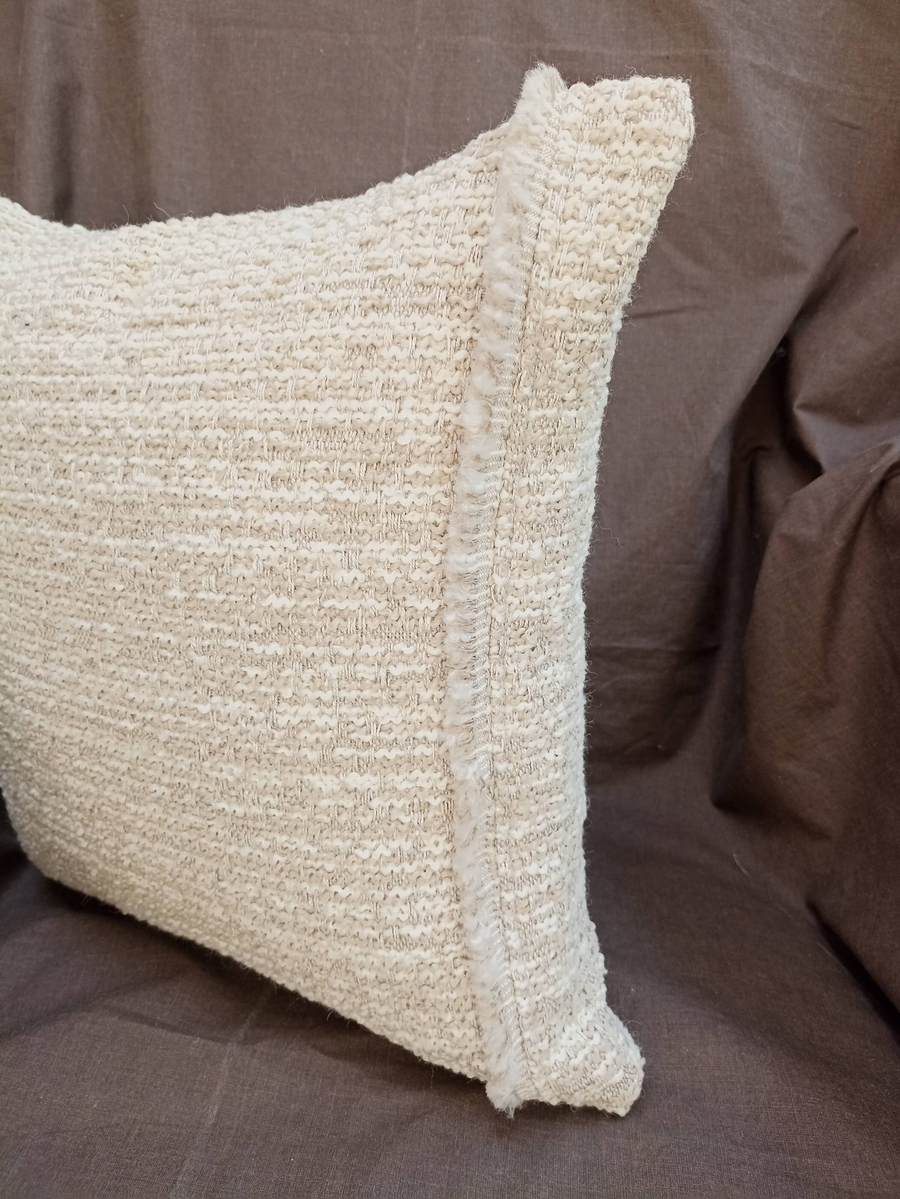 Cushion fabric "Ecrin" 40x40 cm pebble color