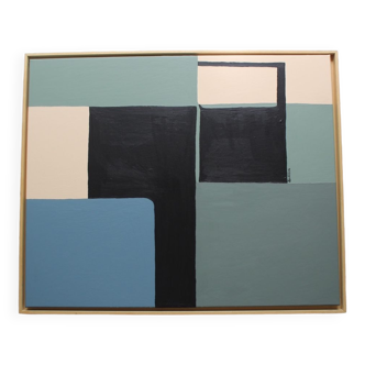 Contemporary sage green painting