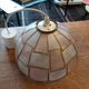 Suspension en nacre et laiton vintage