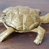 Brass turtle ashtray