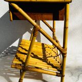 Bedside table 1960 bamboo rattan