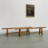 Pair of 2m elm benches