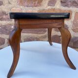 Formica pedestal table, small vintage Scandinavian coffee table, plant stand