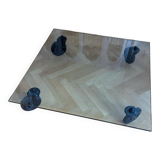 Four-wheeled tables by Gae Aulenti for Fontana Arte