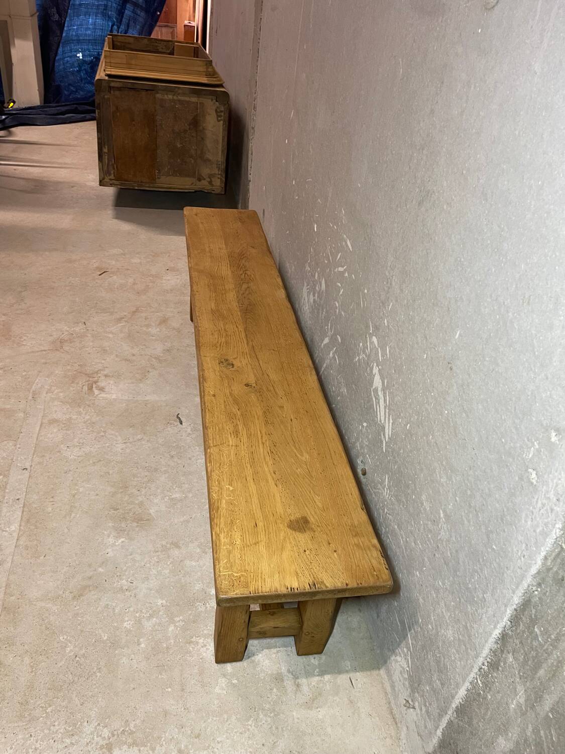 Long oak bench - authentic chic country spirit