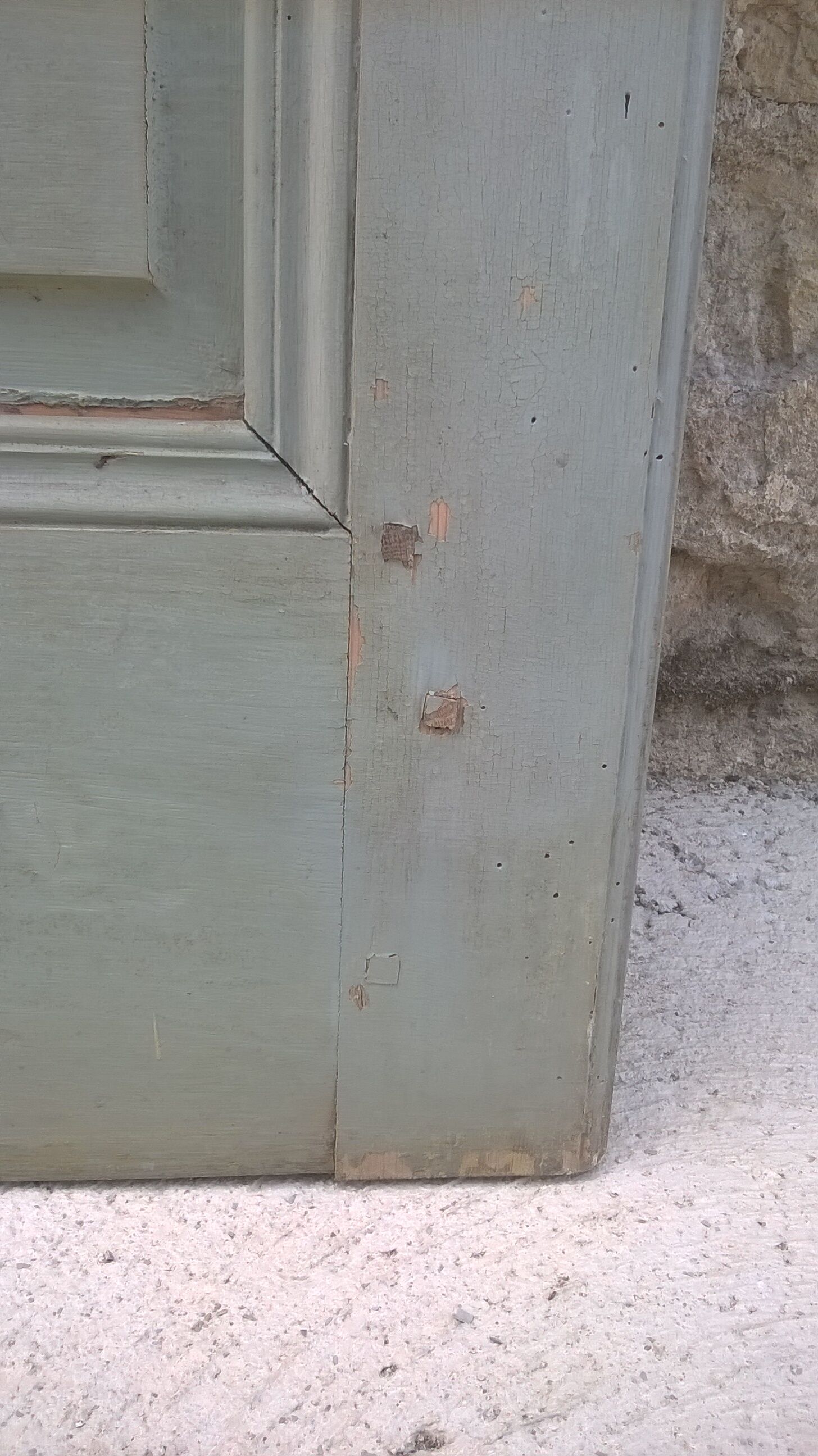 Old glazed interior door