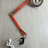 Vintage orange articulated desk lamp