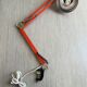 Vintage orange articulated desk lamp