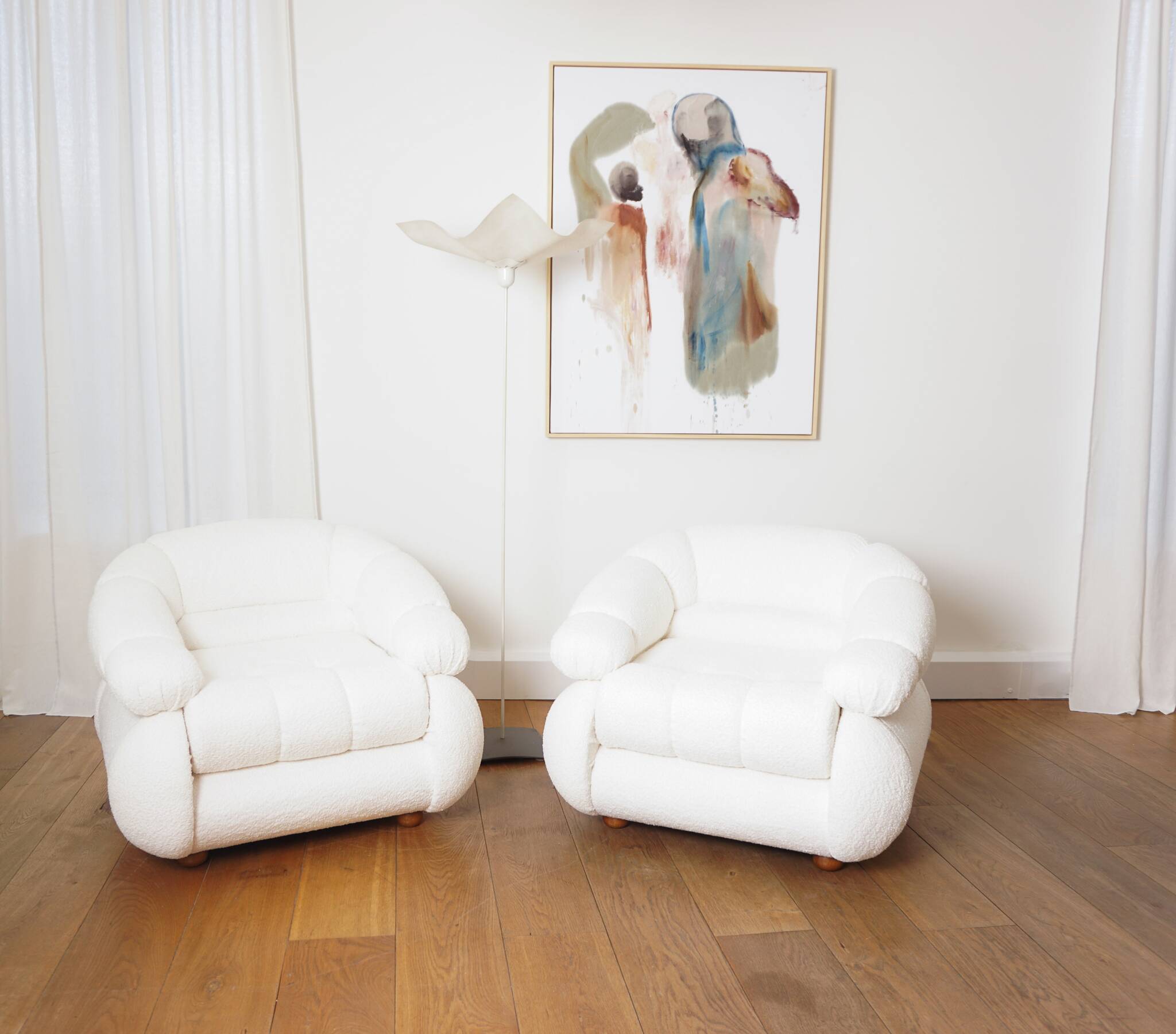 Paire de fauteuils Space Age d'Adriano Piazzesi, 1970