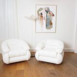 Paire de fauteuils Space Age d'Adriano Piazzesi, 1970