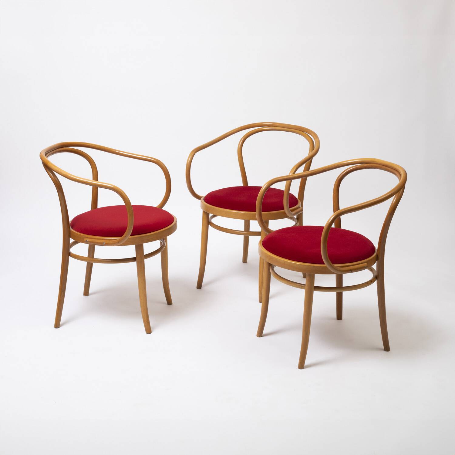 Dining set by Drevotvar and set of 3 chairs by Jasienica, Poland