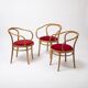 Dining set by Drevotvar and set of 3 chairs by Jasienica, Poland
