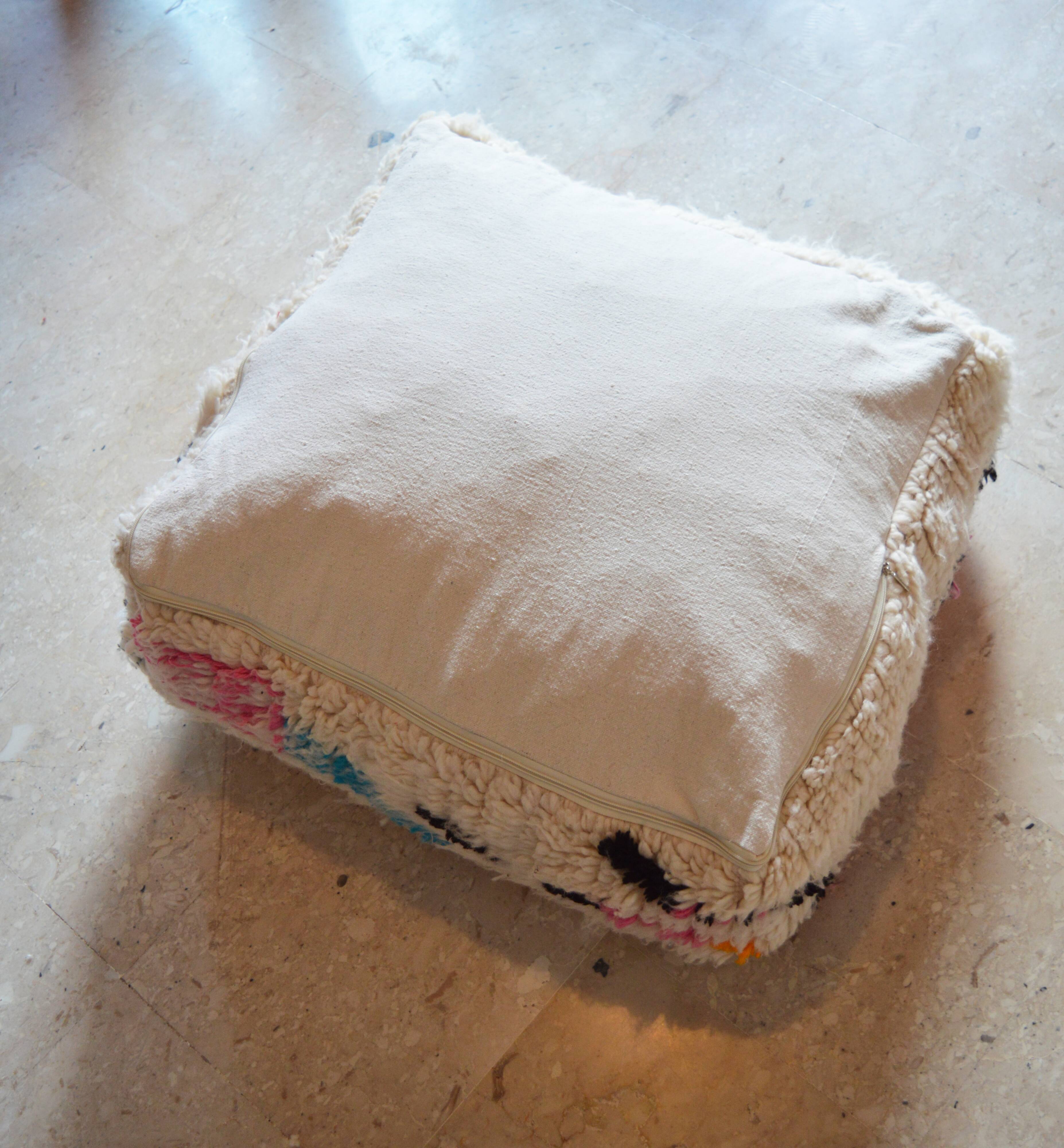 Pouf tapis marocain azilal