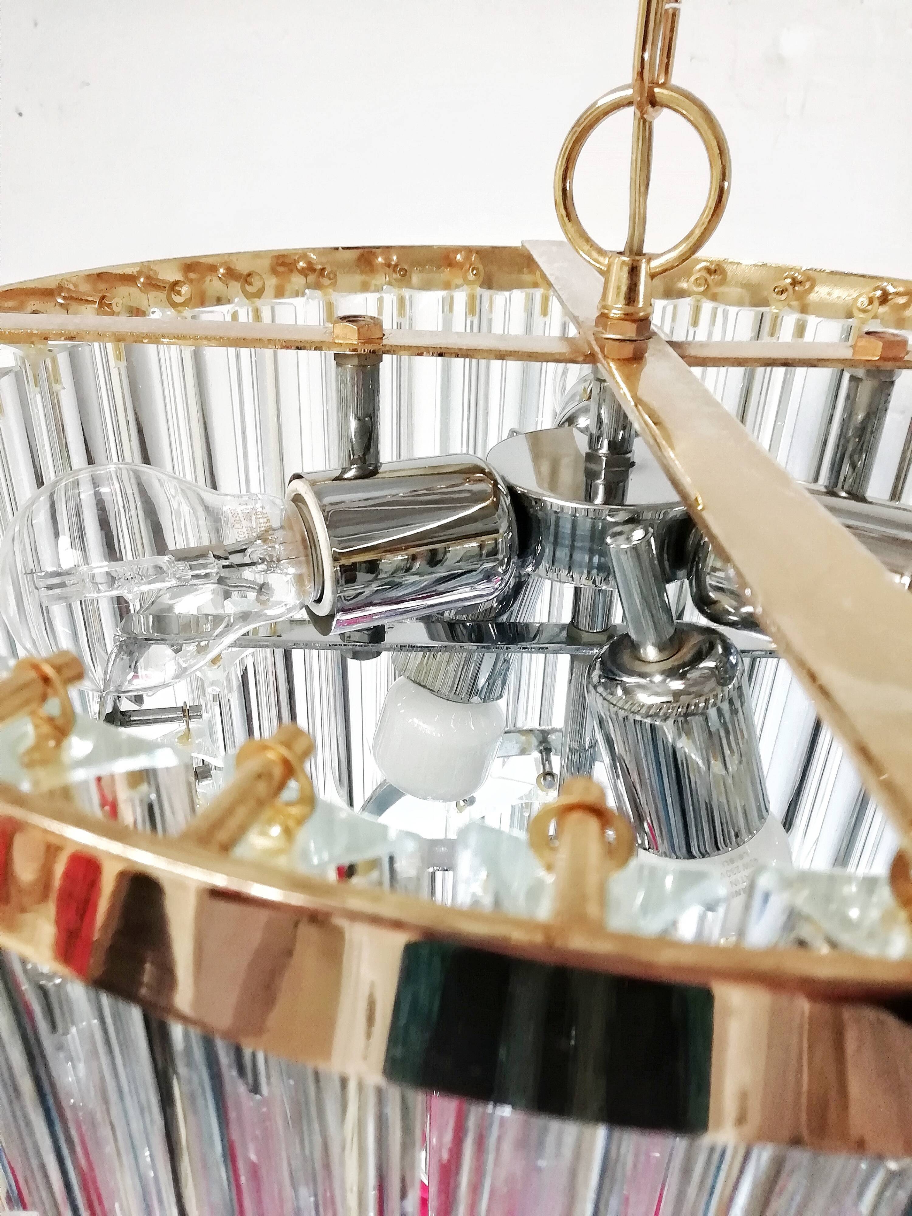 Paolo Venini Murano glass ceiling lamp