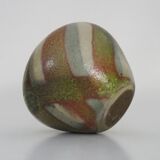 Round vase, ball signed Olivier Roy Vallauris. 80 years