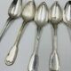 Lot of 6 Silver-Plated Metal Soup Spoons Wiskemann