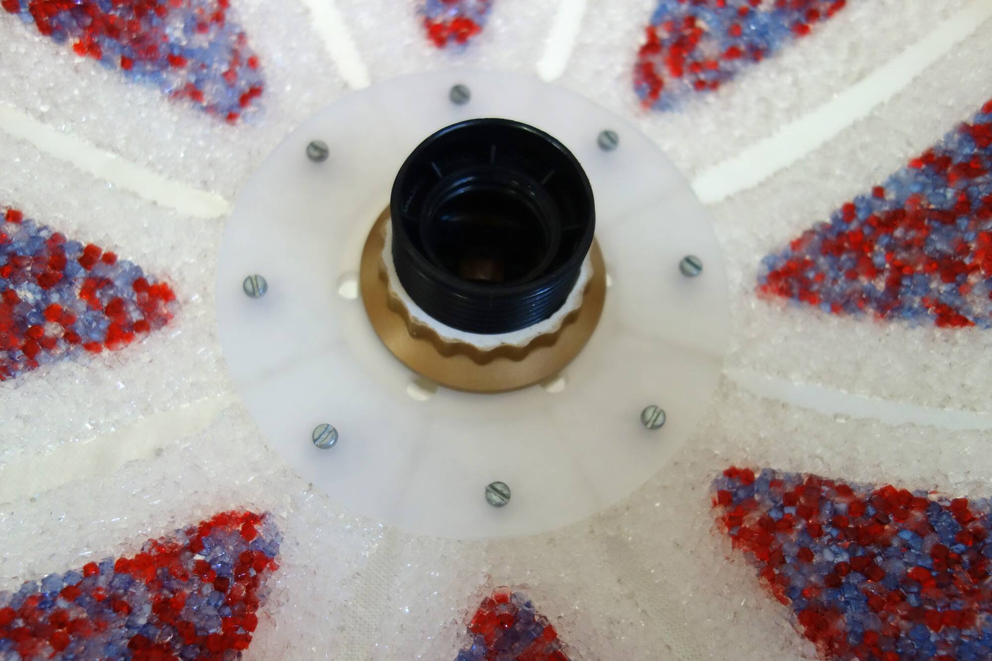 Vintage 70s perspex pendant light