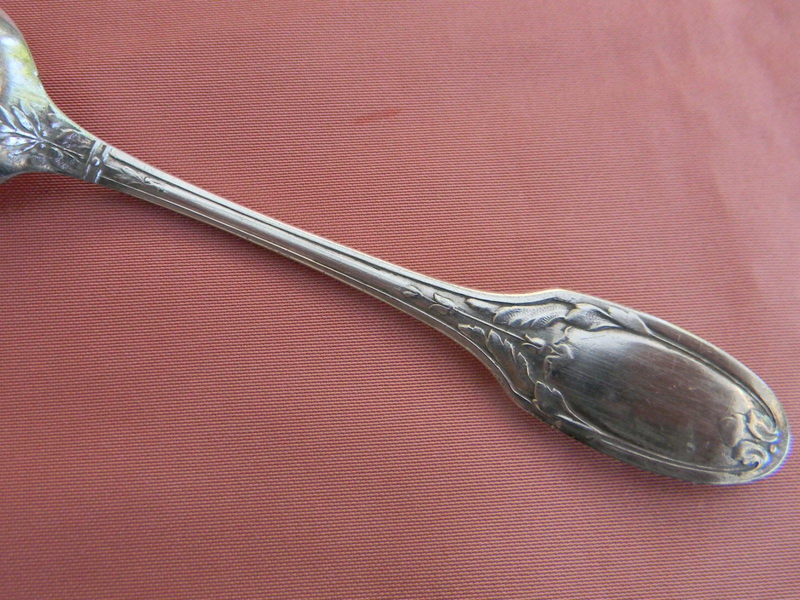 Set of 6 mocha spoons in silver metal christofle