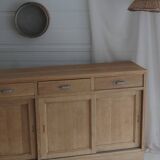 Old large pharmacy cabinet - profession / solid oak