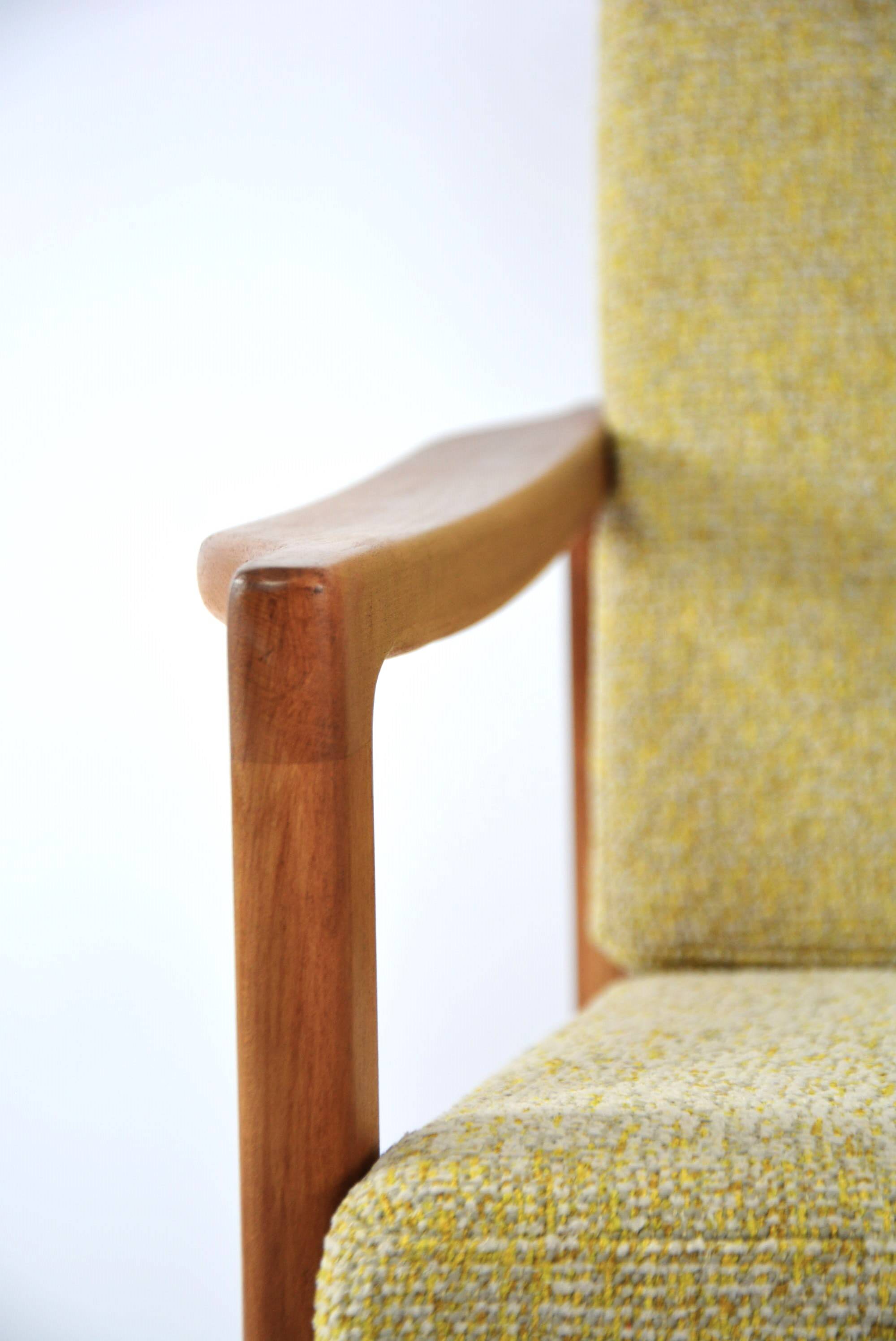 BZ heather yellow armchairs
