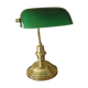 Green Glass Bankers Lamp