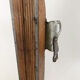 Pair of vintage Telemarking wooden skis, retro decoration