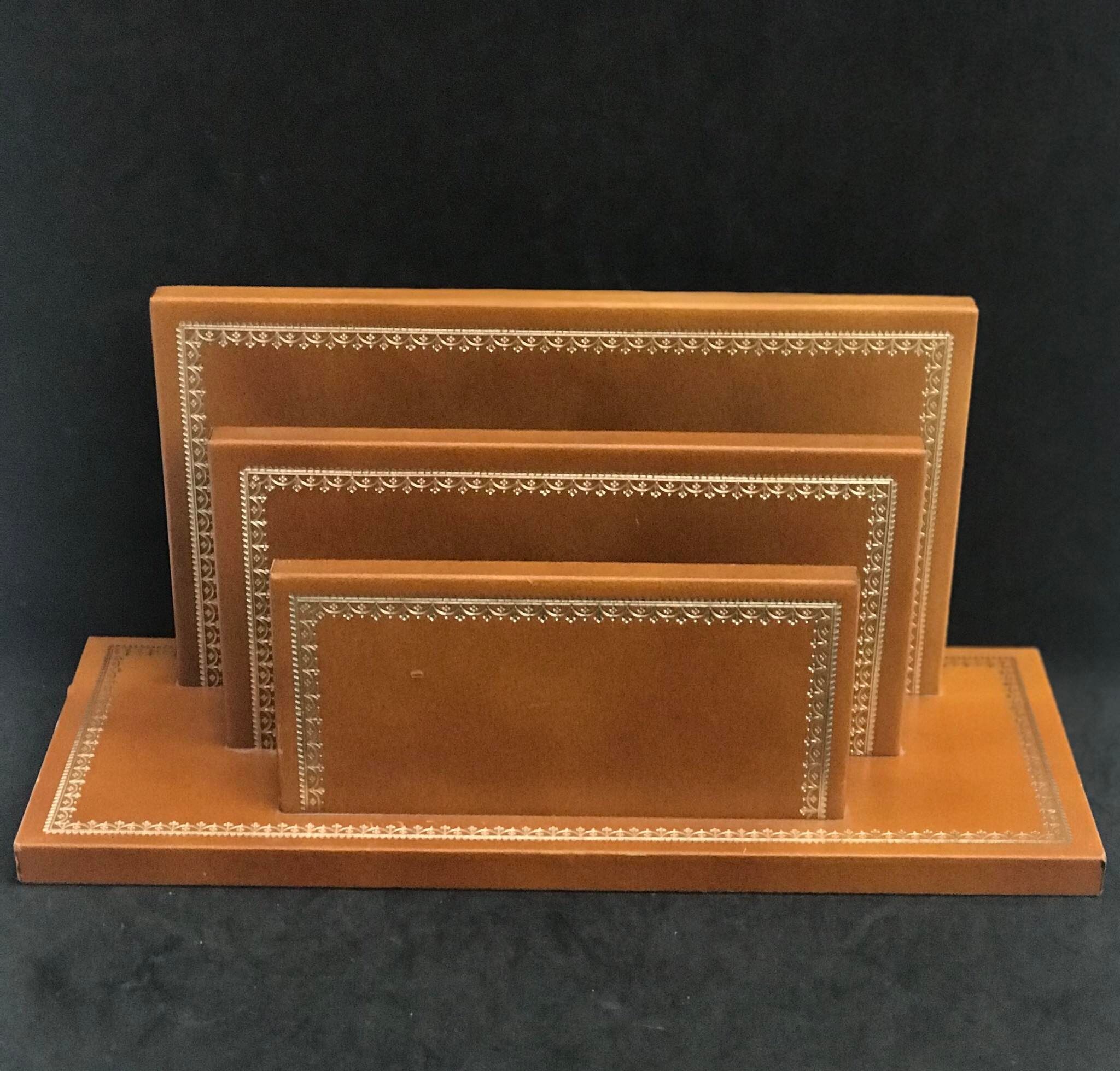 Leather letter holder