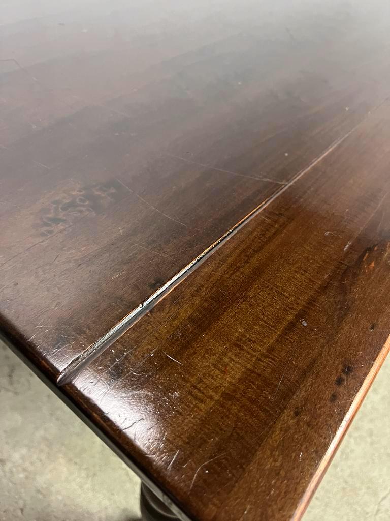 Vintage wooden farmhouse table