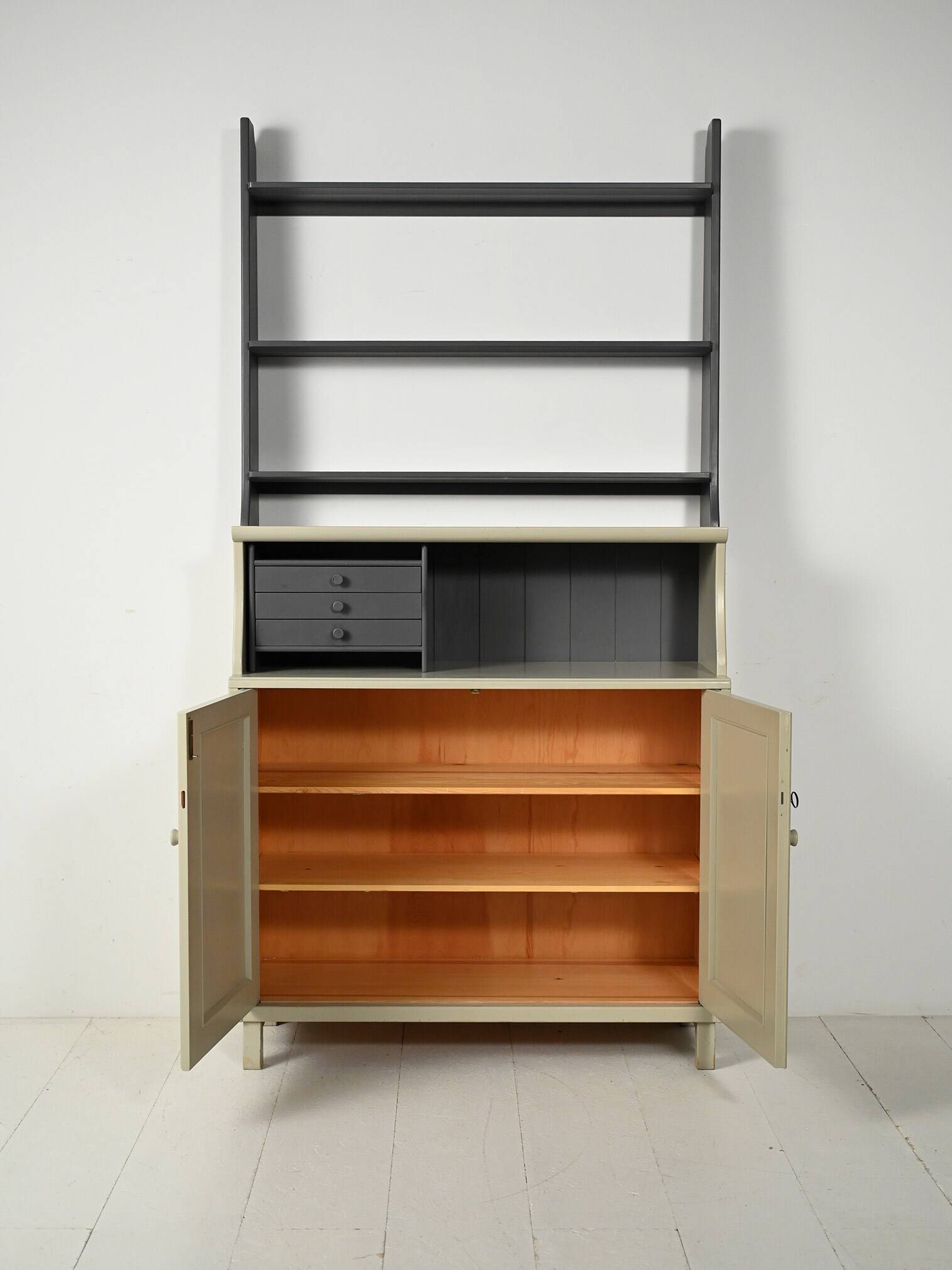 “Visingsö” cabinet with open shelves by Carl Malmsten for Svensk Fur, 1950s