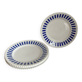 4 assiettes plates 