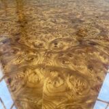 Italian coffee table elm magnifying glass