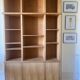 Modular library in solid wood